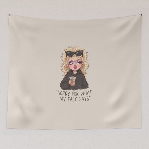 Item preview, Sorry for What My Face Says designed and sold by dudelinart.