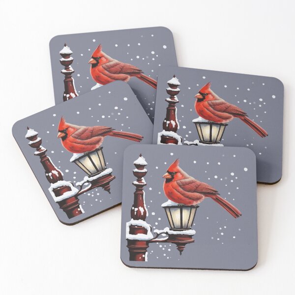 Item preview, Winter Scene With Cardinal Bird Holiday Christmas designed and sold by taiche.