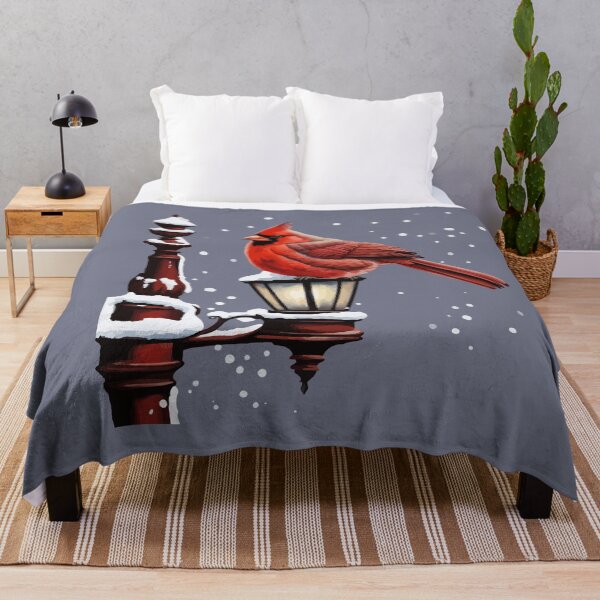 Item preview, Winter Scene With Cardinal Bird Holiday Christmas designed and sold by taiche.