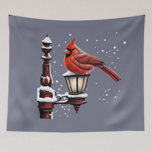 Item preview, Winter Scene With Cardinal Bird Holiday Christmas designed and sold by taiche.