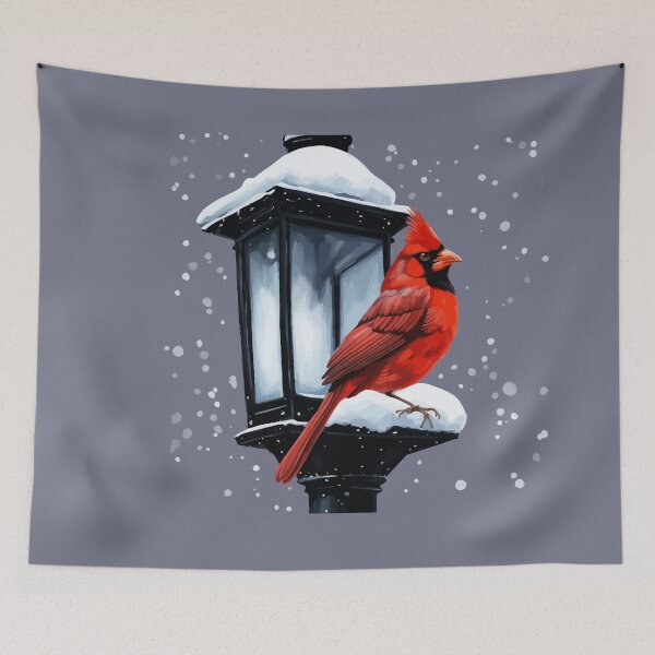 Item preview, Winter Scene With Cardinal Bird Holiday Christmas designed and sold by taiche.