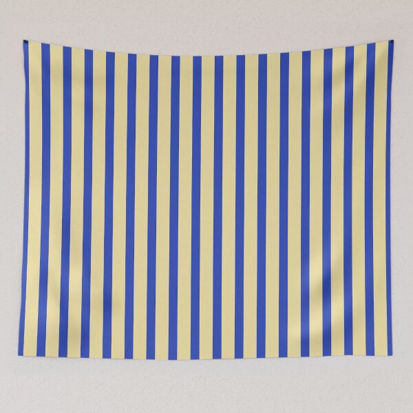 Item preview, Cobalt Blue and Butter Yellow Wide Stripes designed and sold by AKAYOLO.