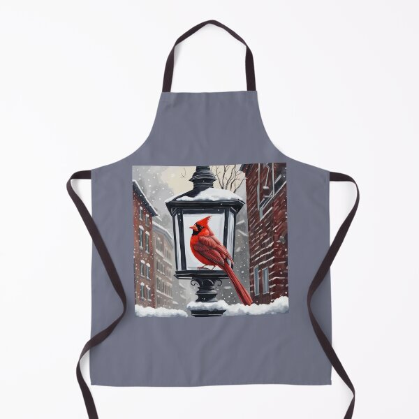 Item preview, Cardinal Bird Sat On A Snow Covered Street Lantern designed and sold by taiche.