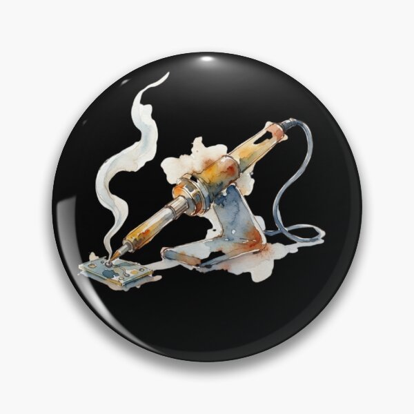 Item preview, Watercolor Soldering Iron Electronic Repair Artisan Art designed and sold by bvdesignart.