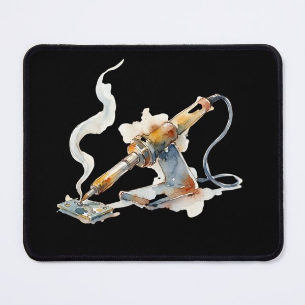 Item preview, Watercolor Soldering Iron Electronic Repair Artisan Art designed and sold by bvdesignart.