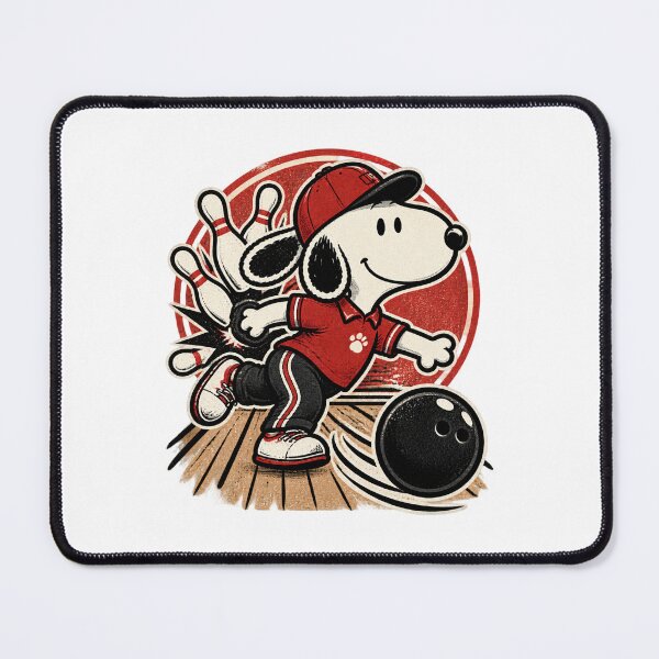 Item preview, Snoopy Beagle Perfect Bowling Throw Sports Fan Art Design designed and sold by Bayanihan.
