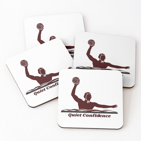 Item preview, Quiet Confidence Water Polo Player Silhouette designed and sold by manexus.