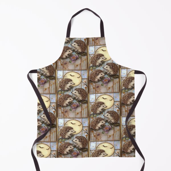 Item preview, Hedgehog Stained Glass Gothic Coquette Pearl Pastel designed and sold by BriSher.