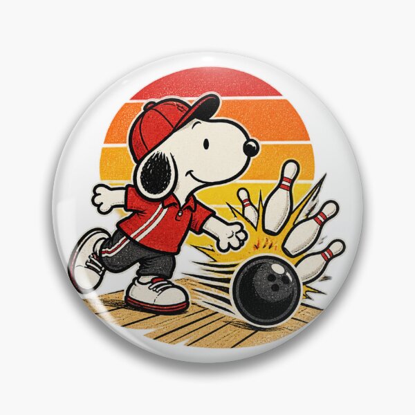 Item preview, Snoopy Rolling for a Strike Cute Peanuts Inspired Fan Art Design designed and sold by Bayanihan.