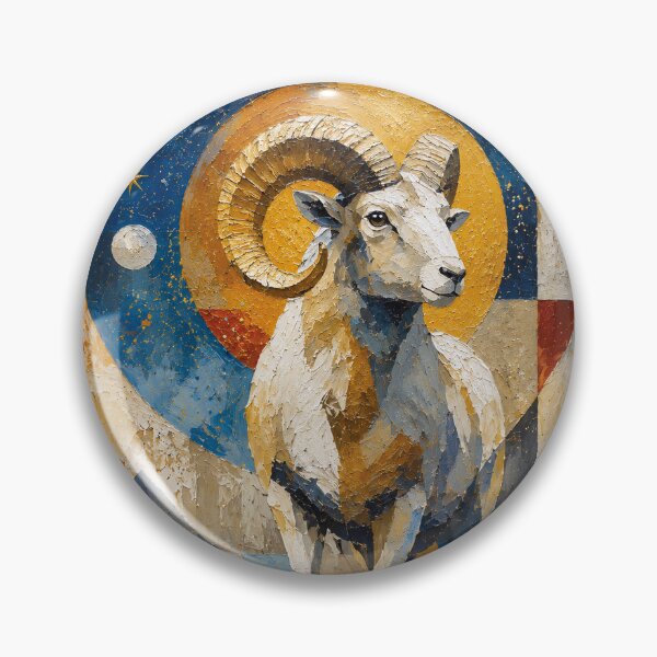 Item preview, Aries Ram Painting – Astrology and Zodiac Art designed and sold by GalleryKauffeld.