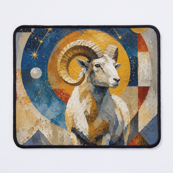Item preview, Aries Ram Painting – Astrology and Zodiac Art designed and sold by GalleryKauffeld.
