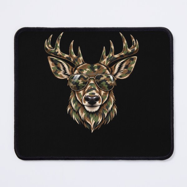 Item preview, Camo Deer With Sunglasses Hunter Outdoorsman Wildlife designed and sold by drawwiika+44.