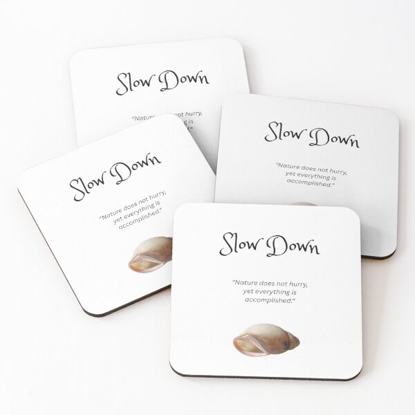 Item preview, Slow Down Snail Shell Inspirational Quote designed and sold by PicturePic.