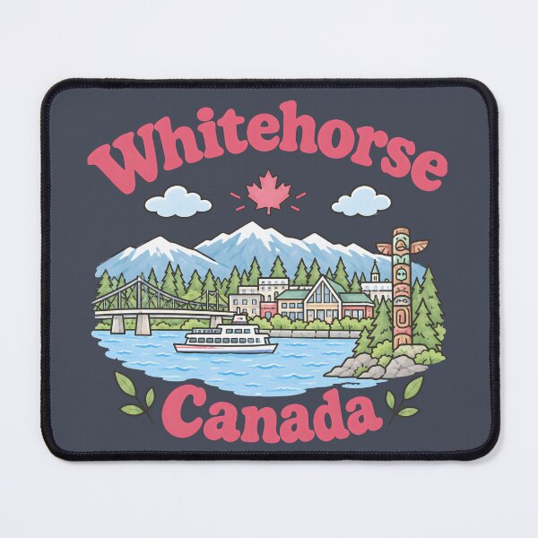 Item preview, Whitehorse Canada Cute Pink Kawaii City designed and sold by HowToCanadian.