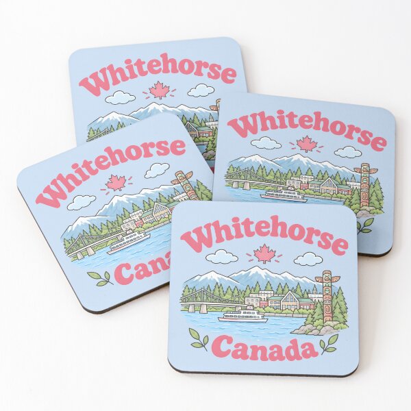 Item preview, Whitehorse Canada Cute Pink Kawaii City designed and sold by HowToCanadian.