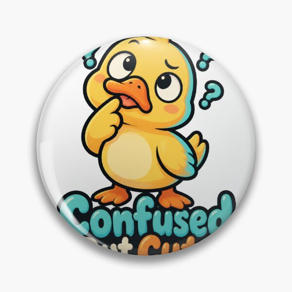 Item preview, Cute Psyduck Inspired Cartoon Character Design with Quirky Expression designed and sold by TheDemgenerate.
