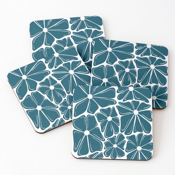 Item preview, Blue Retro Flower Quote Design designed and sold by EJs .