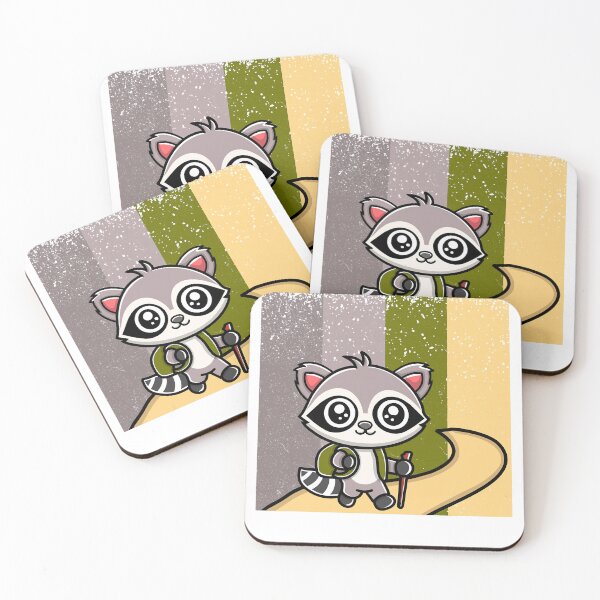 Item preview, Raccoon Funny Raccon Cute Distressed Hiking Raccoon  designed and sold by Setaraxia.