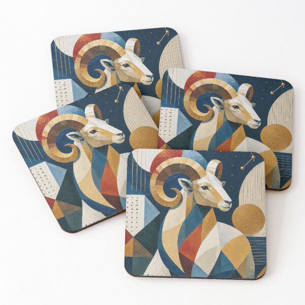 Item preview, Aries Painting – Symbolic Zodiac and Astrology Art designed and sold by GalleryKauffeld.