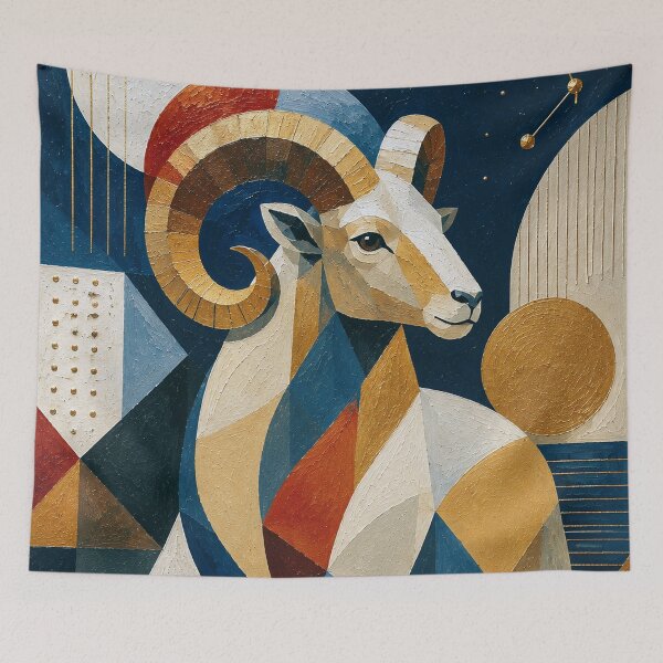 Item preview, Aries Painting – Symbolic Zodiac and Astrology Art designed and sold by GalleryKauffeld.
