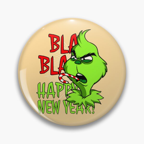 Item preview, Grinch Happy New Year  designed and sold by Wadernelon.