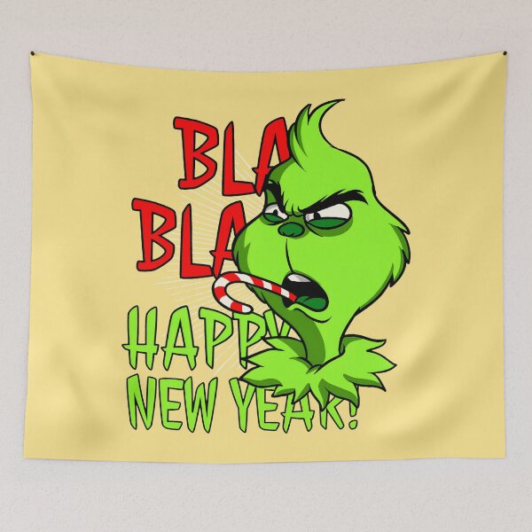 Item preview, Grinch Happy New Year  designed and sold by Wadernelon.