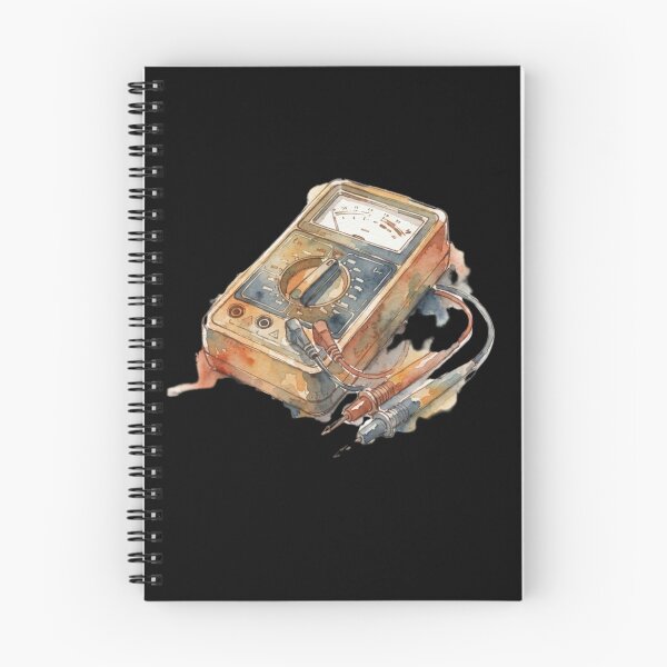 Item preview, Vintage Watercolor Electrical Multimeter Electronics Tech Art designed and sold by bvdesignart.