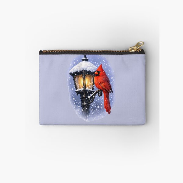 Item preview, Cardinal-Bird And Snow-Capped Street-Lantern Winter-Scene designed and sold by taiche.