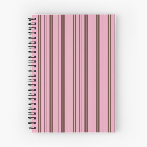 Item preview, Cocoa Brown and Soft Pink Double Stripes designed and sold by AKAYOLO.