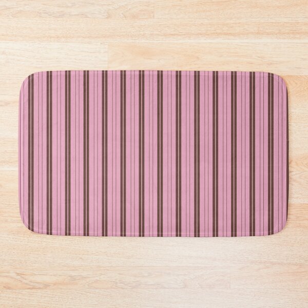 Item preview, Cocoa Brown and Soft Pink Double Stripes designed and sold by AKAYOLO.
