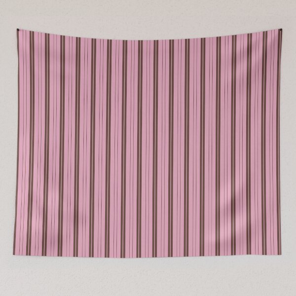 Item preview, Cocoa Brown and Soft Pink Double Stripes designed and sold by AKAYOLO.