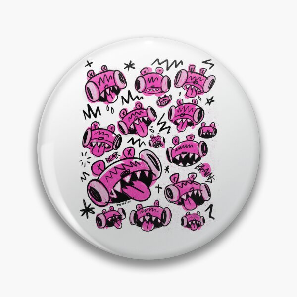 Artikelvorschau, Pink Monster Bear Doodle entworfen und verkauft von Nate Bear.