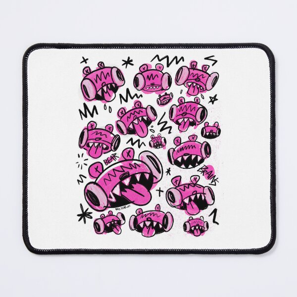 Item preview, Pink Monster Bear Doodle designed and sold by Nate Bear.