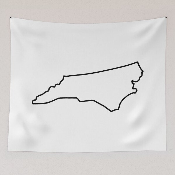 Item preview, North Carolina Shape Outline NC designed and sold by shitpostee.