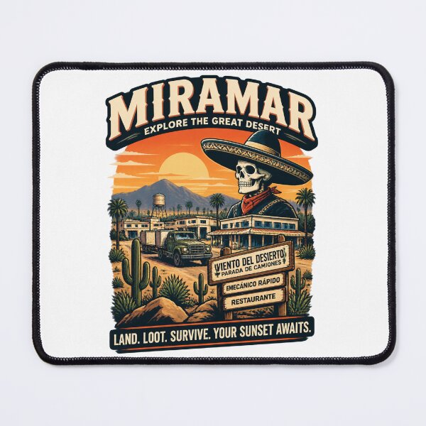 Item preview, Vintage Miramar Travel Poster Art Retro Coastal Vacation Design designed and sold by MirDemirDemirer.