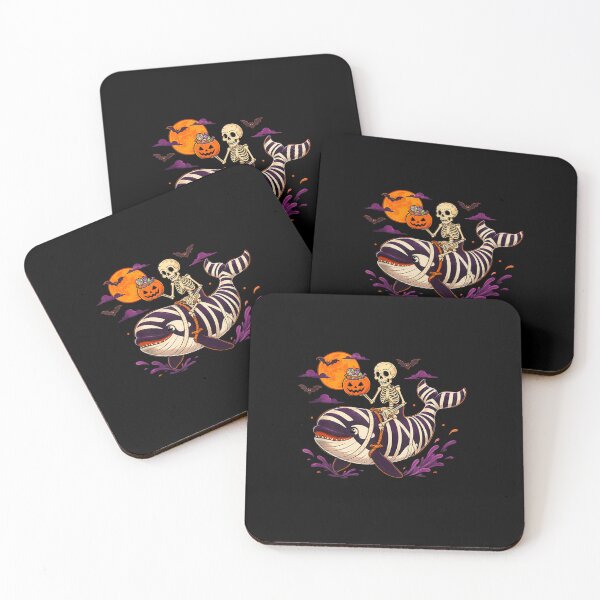 Item preview, Funny Skeleton Riding Mummy Orca Pumpkin Candy Halloween  designed and sold by LakenDraphil.