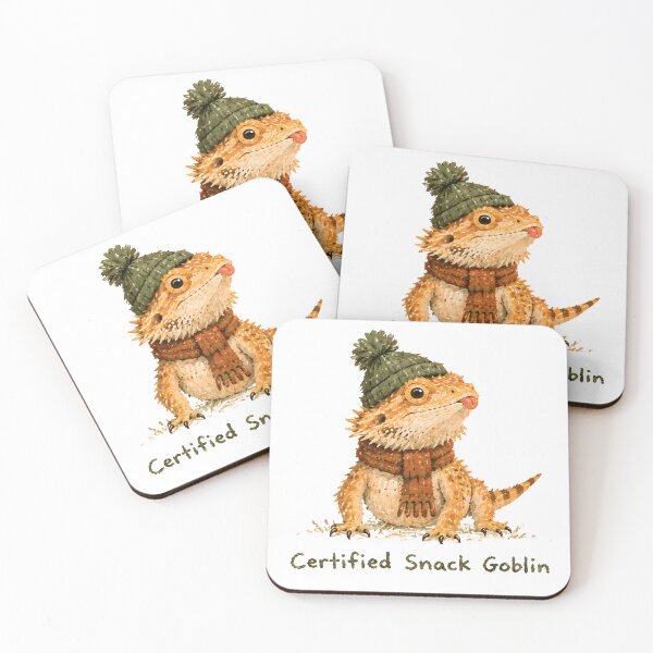 Item preview, Bearded Dragon Certified Snack Goblin, Funny Reptile Art designed and sold by Messybeardie1.