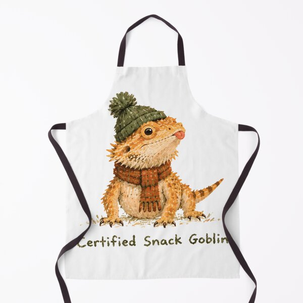 Item preview, Bearded Dragon Certified Snack Goblin, Funny Reptile Art designed and sold by Messybeardie1.