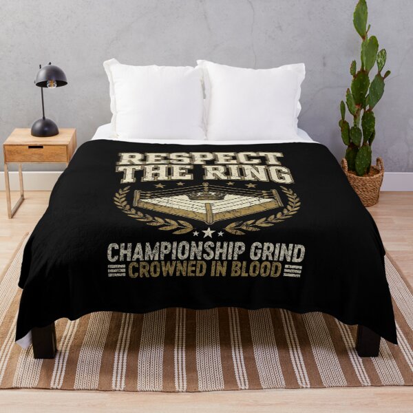Item preview, Respect the Ring - Championship Grind - Crowned in Blood - Vintage Wrestling designed and sold by Wrestee.