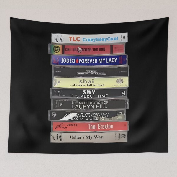Item preview, 90s R&B Cassette Stack – A Tribute to Soulful Classics designed and sold by MurrayDavis.