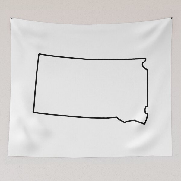 Item preview, South Dakota Shape Outline SD designed and sold by shitpostee.