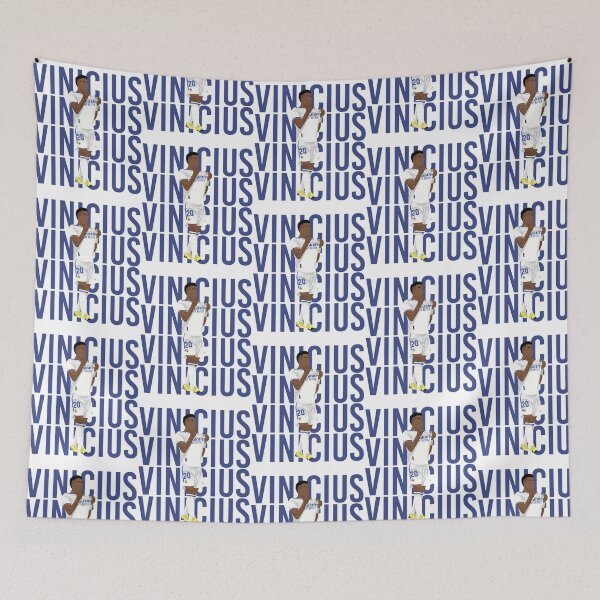Item preview, Vinicius Junior - Real Madrid Poster Sticker Illustration designed and sold by kase-thorne.