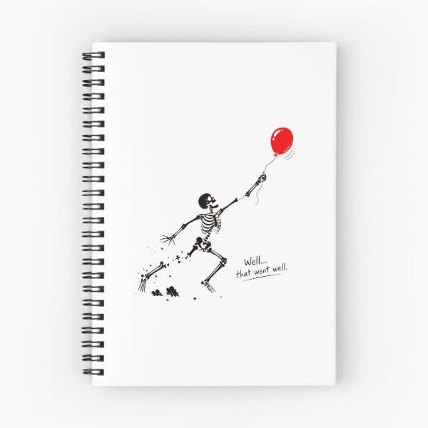 Item preview, Skeleton Lost Balloon Shirt, Well That Went Well Funny Halloween Tee designed and sold by OlyvieArt.
