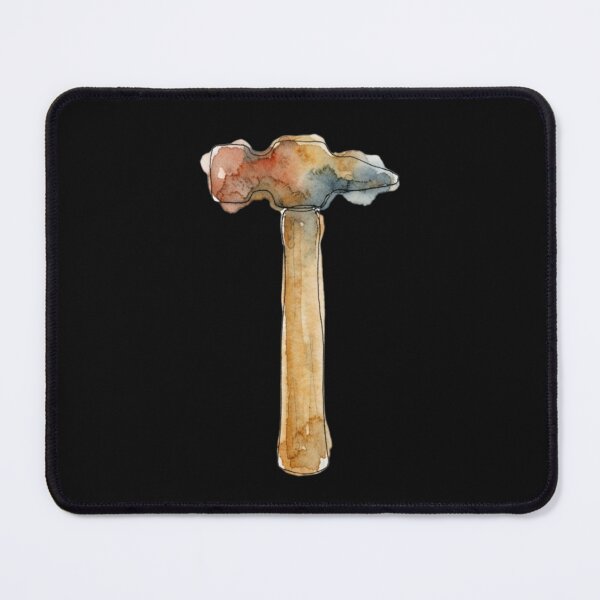 Item preview, Vintage Watercolor Hammer Tool Art Design designed and sold by bvdesignart.