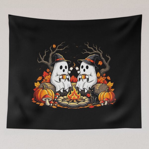 Item preview, Fall Camping Boo Ghosts designed and sold by LakenDraphil.