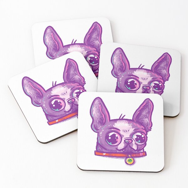 Item preview, Purple French Bulldog Shamrock Tag designed and sold by Nate Bear.