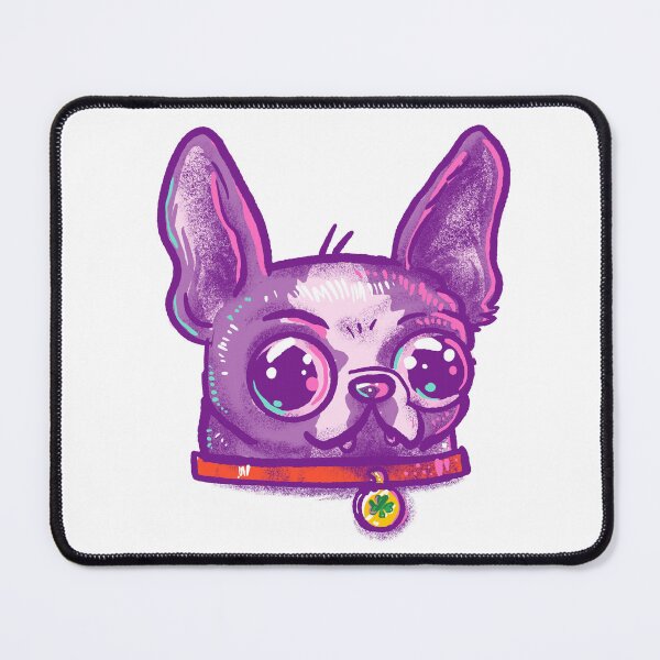 Item preview, Purple French Bulldog Shamrock Tag designed and sold by Nate Bear.