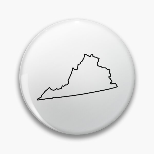 Item preview, Virginia Shape Outline VA designed and sold by shitpostee.