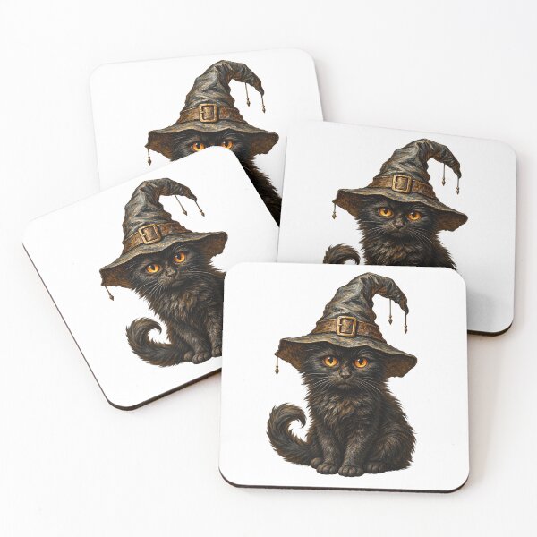 Item preview, Black Witch Cat designed and sold by Whatever Works.