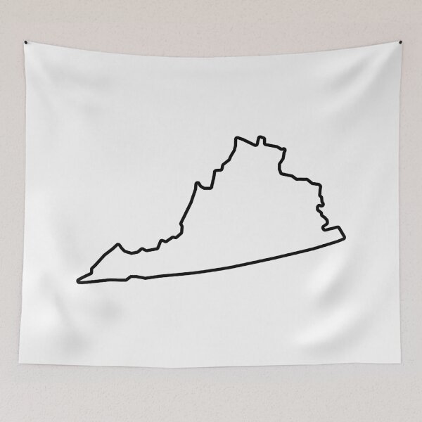 Item preview, Virginia Shape Outline VA designed and sold by shitpostee.